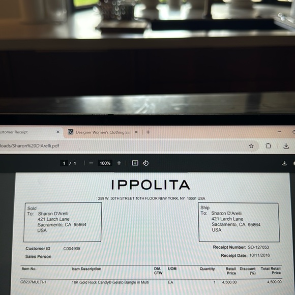 Ippolita Gold Rock Candy Gelato Bangle Multi size 1 - Picture 5 of 5